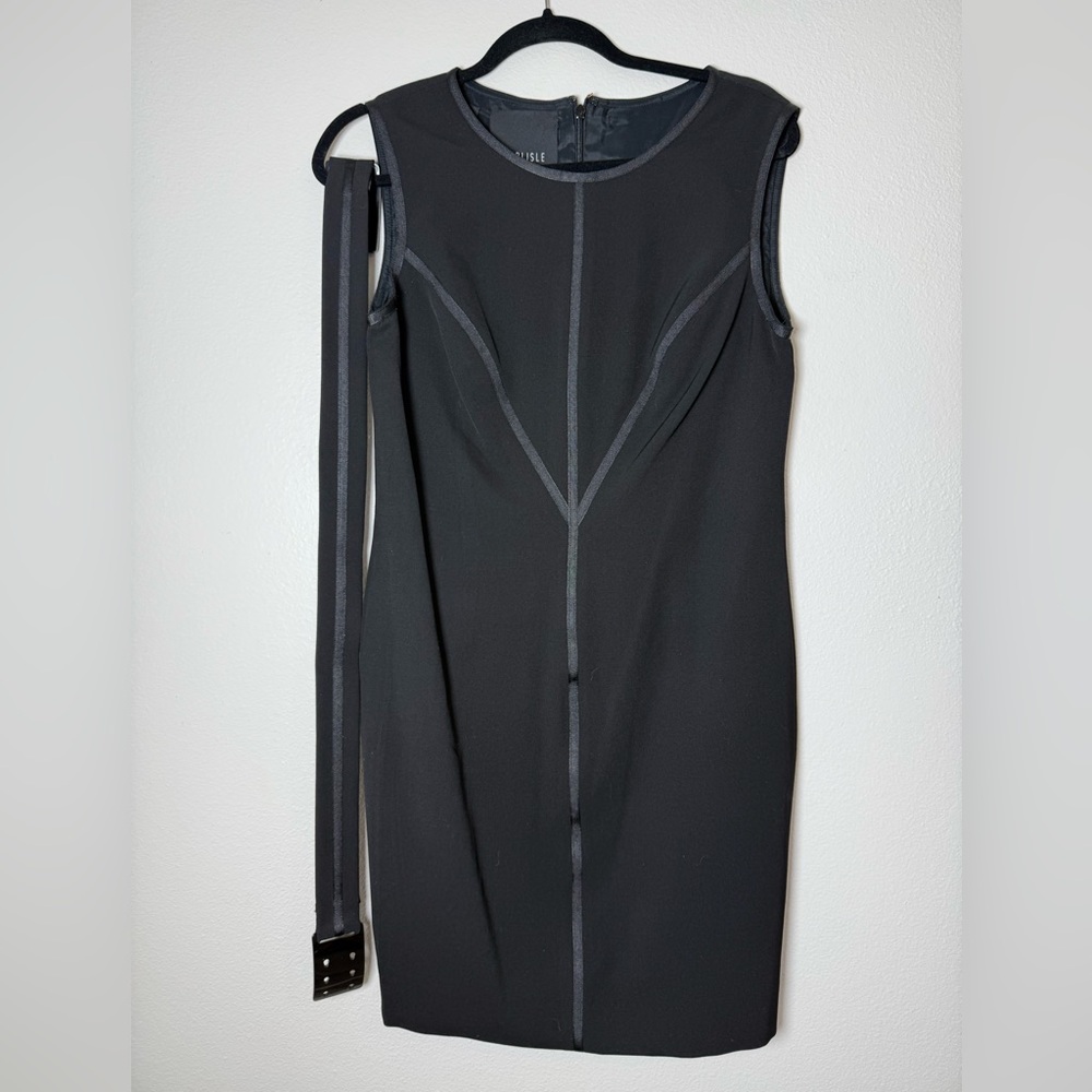 Carlisle Black and Gray Mini Dress
